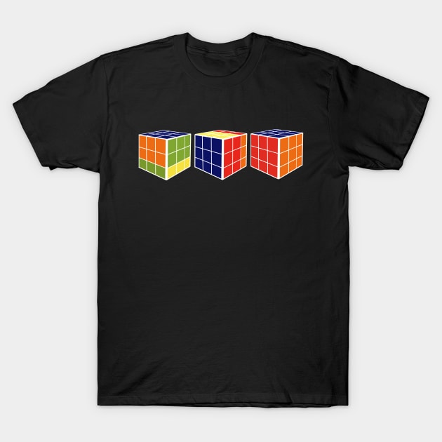 Rubik Cube Retro Toy T-Shirt by Carla BaremB